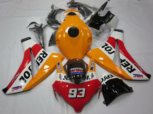 Comprar Carenados Moto Honda CBR1000RR 2008-2011 - Naranja Blanco Rojo Negro Brillante Repsol 93