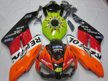 Comprar Carenados Moto Honda CBR1000RR 2004-2005 - Verde Lima Naranja Blanco Rojo Negro Brillante Rossi Repsol