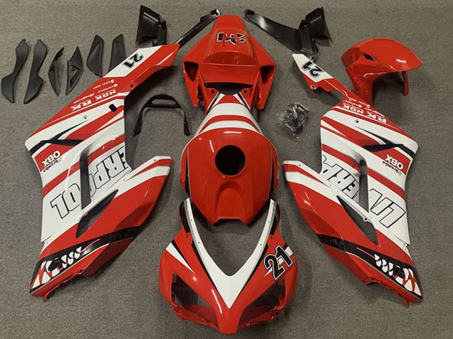 Comprar Carenados Moto Honda CBR1000RR 2004-2005 - Blanco Rojo Liverpool 21