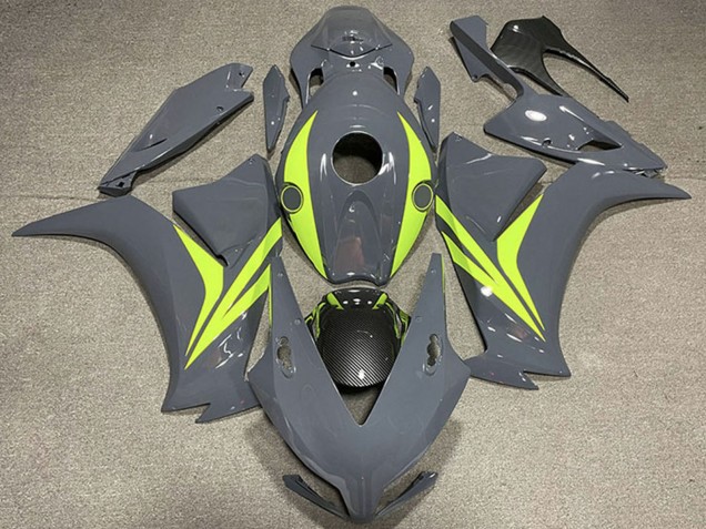 Comprar Carenados Moto Honda CBR1000RR 2012-2016 - Nardo Gris Fluo Amarillo FibraCarbono