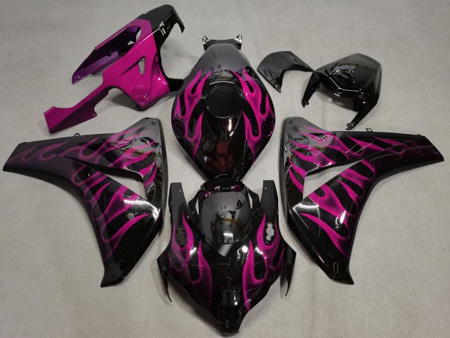 Comprar Carenados Moto Honda CBR1000RR 2008-2011 - Negro Brillante Rosa Llama