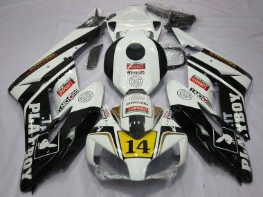 Comprar Carenados Moto Honda CBR1000RR 2004-2005 - Blanco Negro Brillante Amarillo Playboy 14