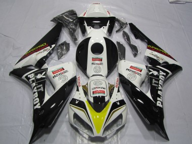 Comprar Carenados Moto Honda CBR1000RR 2006-2007 - Blanco Amarillo Rojo Negro Brillante Denso PlayBoy