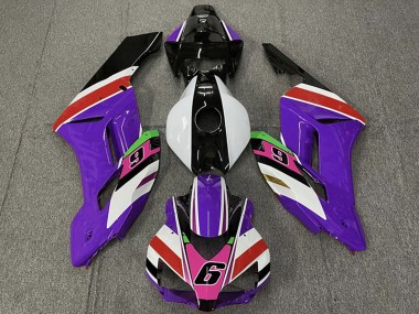 Comprar Carenados Moto Honda CBR1000RR 2004-2005 - Púrpura Blanco Rojo Rosa Negro Brillante 6