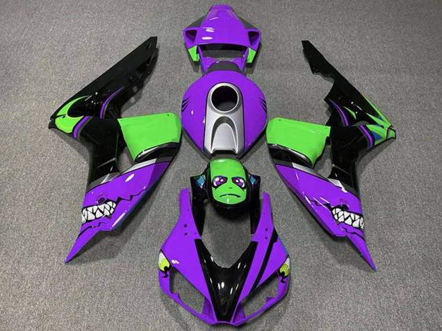 Comprar Carenados Moto Honda CBR1000RR 2006-2007 - Púrpura Plata Verde Negro Brillante Tiburón