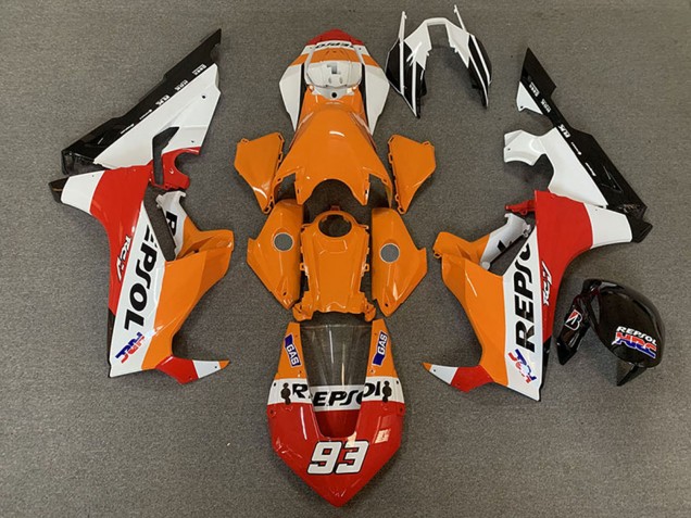 Comprar Carenados Moto Honda CBR1000RR 2017-2024 - Blanco Naranja Rojo Negro Carrera Repsol 93