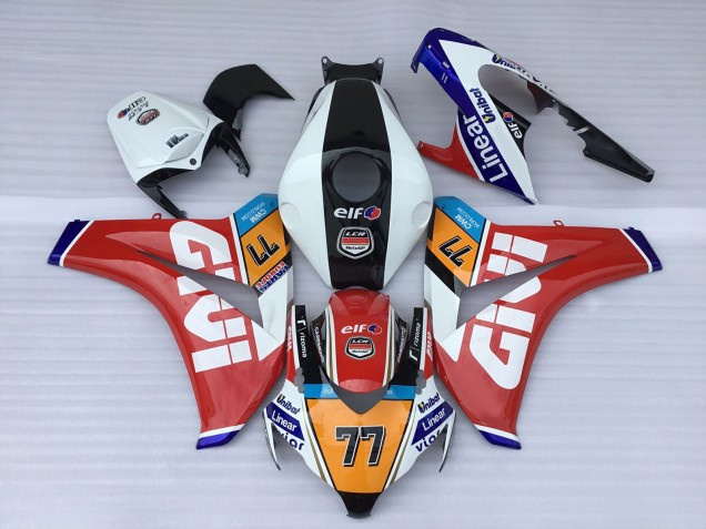 Comprar Carenados Moto Honda CBR1000RR 2008-2011 - Blanco Rojo Azul Naranja Negro Elf Givi 77