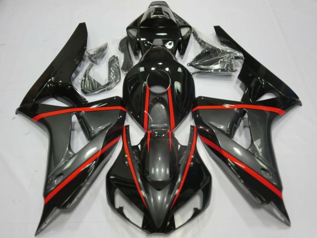Comprar Carenados Moto Honda CBR1000RR 2006-2007 - Negro Brillante Gris Rojo