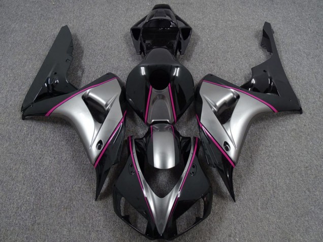 Comprar Carenados Moto Honda CBR1000RR 2006-2007 - Plata Rosa Negro Brillante Pinstripe