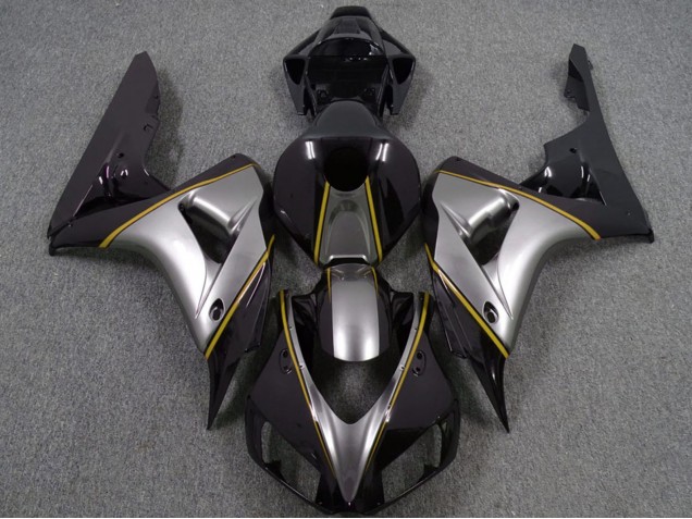 Comprar Carenados Moto Honda CBR1000RR 2006-2007 - Plata Amarillo Negro Brillante Pinstripe