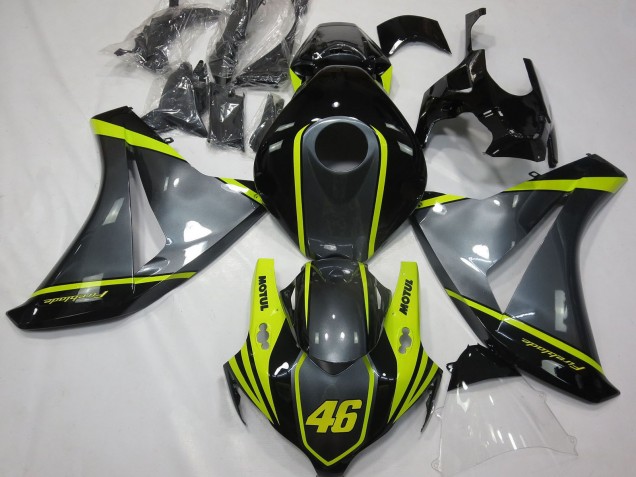 Comprar Carenados Moto Honda CBR1000RR 2008-2011 - Gris Amarillo Negro Brillante 46