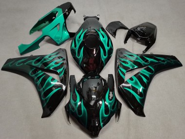 Comprar Carenados Moto Honda CBR1000RR 2008-2011 - Negro Brillante Verde Llama