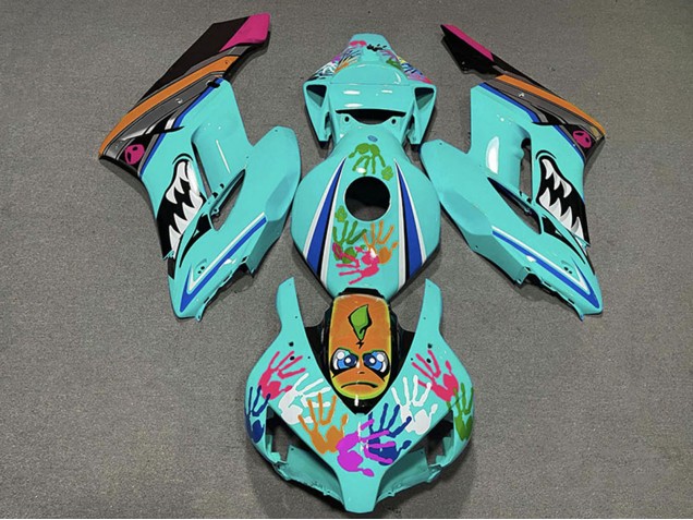 Comprar Carenados Moto Honda CBR1000RR 2004-2005 - Azul Verdoso Naranja Rosa Negro Tiburón