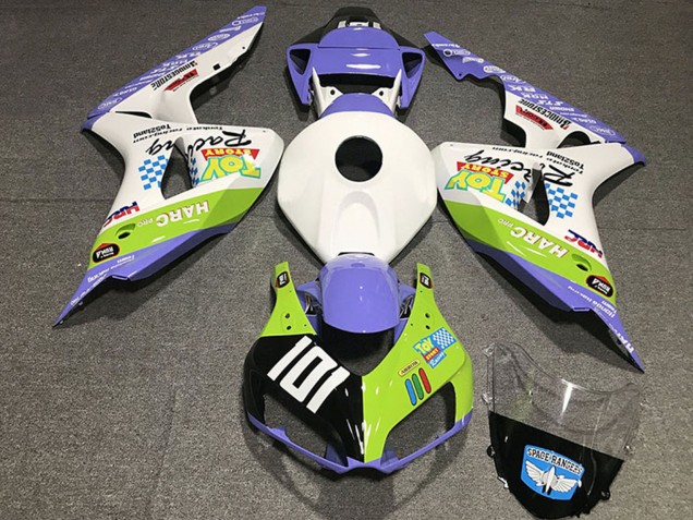 Comprar Carenados Moto Honda CBR1000RR 2006-2007 - Blanco Azul Verde Negro Brillante Toy Story