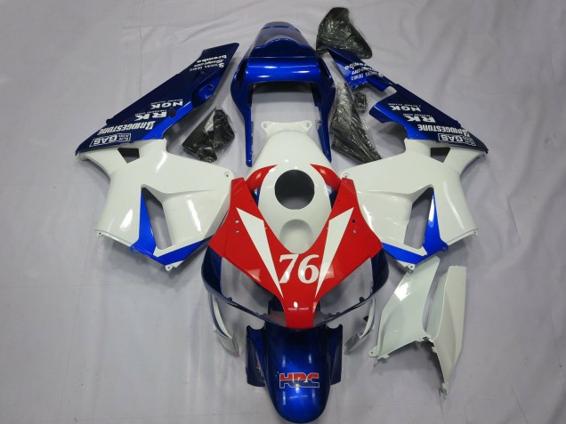 Comprar Carenados Moto Honda CBR600RR 2003-2004 - Blanco Rojo Azul HRC 76