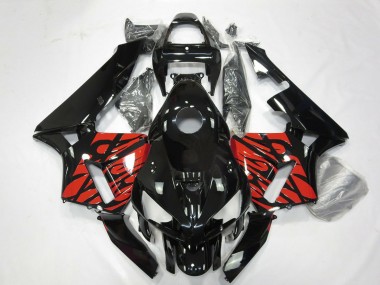 Comprar Carenados Moto Honda CBR600RR 2005-2006 - Negro Brillante Tribal Rojo