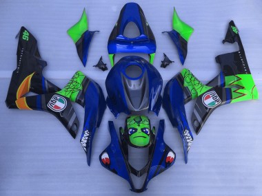 Comprar Carenados Moto Honda CBR600RR 2007-2008 - Azul Verde Negro Brillante Tiburón