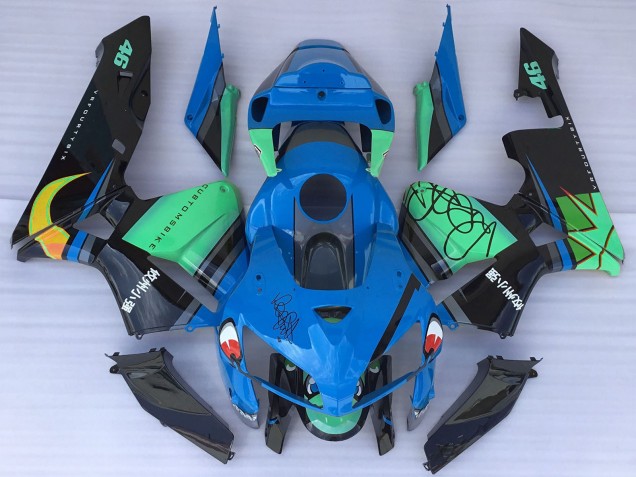Comprar Carenados Moto Honda CBR600RR 2005-2006 - Azul Verde Negro Tiburón