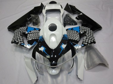 Comprar Carenados Moto Honda CBR600RR 2003-2004 - Blanco Azul Negro Brillante Splatter
