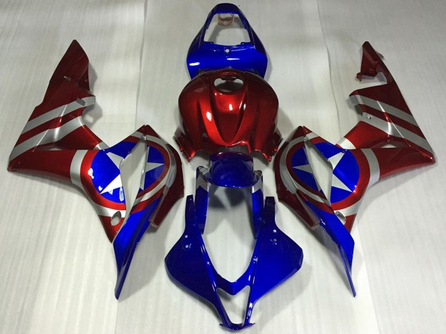 Comprar Carenados Moto Honda CBR600RR 2007-2008 - Rojo Plata Azul Captain America