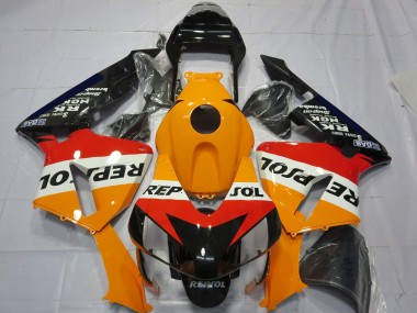 Comprar Kit Completo Carenado Moto Honda CBR600RR 2003-2004 - Naranja Blanco Rojo Negro Brillante Repsol