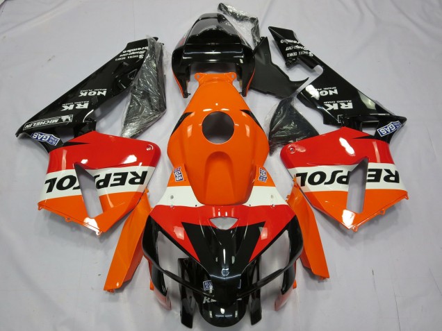 Comprar Carenado Moto Honda CBR600RR 2005-2006 - Naranja Blanco Rojo Negro Brillante Repsol