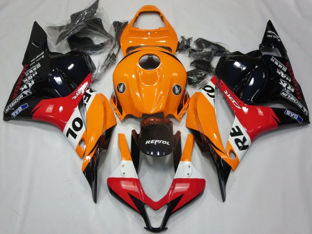 Comprar Carenado Moto Honda CBR600RR 2009-2012 - Naranja Blanco Rojo Negro Brillante Repsol