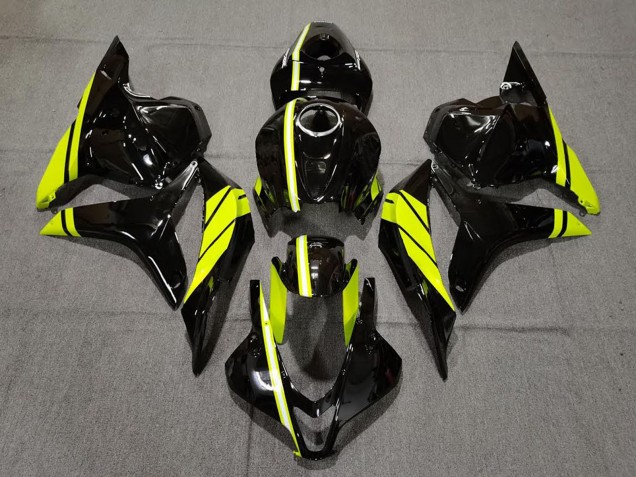 Comprar Carenados Moto Honda CBR600RR 2009-2012 - Negro Brillante Alta Visibilidad Amarillo Raya
