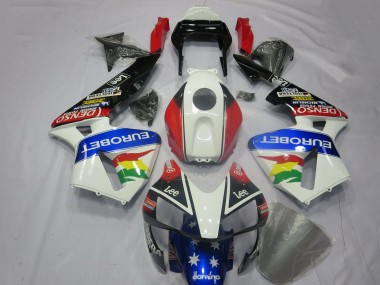 Comprar Kits Carenado Moto Honda CBR600RR 2003-2004 - Blanco Rojo Azul Negro Brillante EuroBet