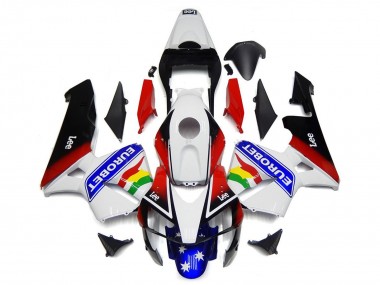 Comprar Carenado Moto Honda CBR600RR 2003-2004 - Blanco Rojo Azul Negro Brillante EuroBet