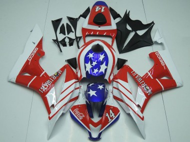 Comprar Carenados Moto Honda CBR600RR 2007-2008 - Blanco Rojo Azul Star Geico 14