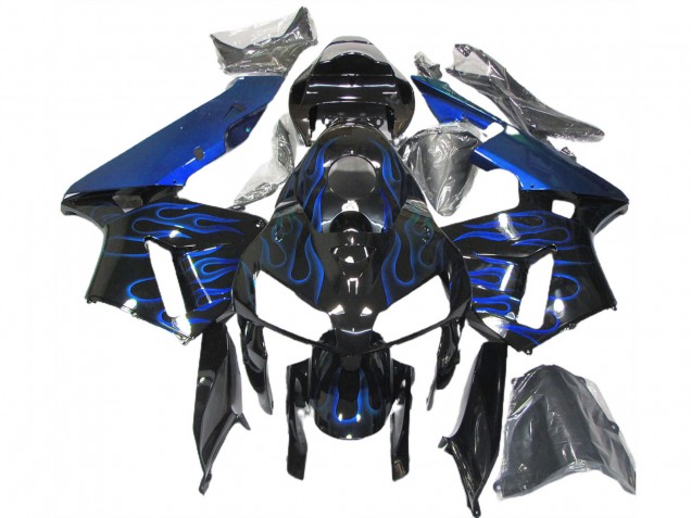 Comprar Carenados Moto Honda CBR600RR 2005-2006 - Negro Brillante Azul Llama
