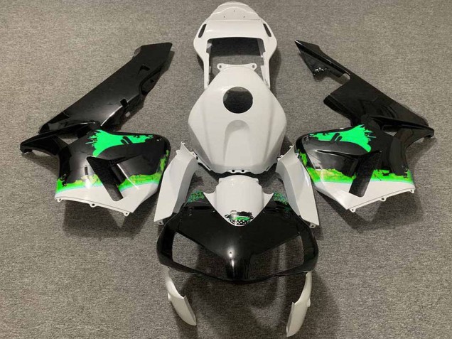 Comprar Carenados Moto Honda CBR600RR 2003-2004 - Blanco Verde Negro Brillante Splatter