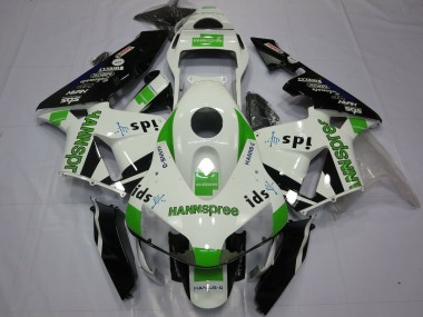 Comprar Carenados Moto Honda CBR600RR 2003-2004 - Blanco Verde Negro Brillante Hannspree