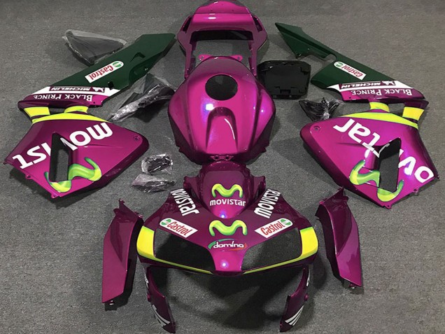 Comprar Carenados Moto Honda CBR600RR 2003-2004 - Hot Rosa Amarillo Verde MoviStar