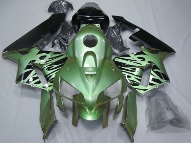 Comprar Carenados Moto Honda CBR600RR 2005-2006 - Verde Claro Negro Llama