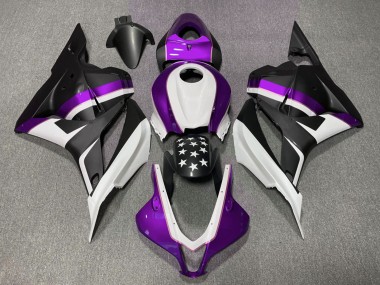 Comprar Carenados Moto Honda CBR600RR 2009-2012 - Blanco Púrpura Negro Mate Estrella