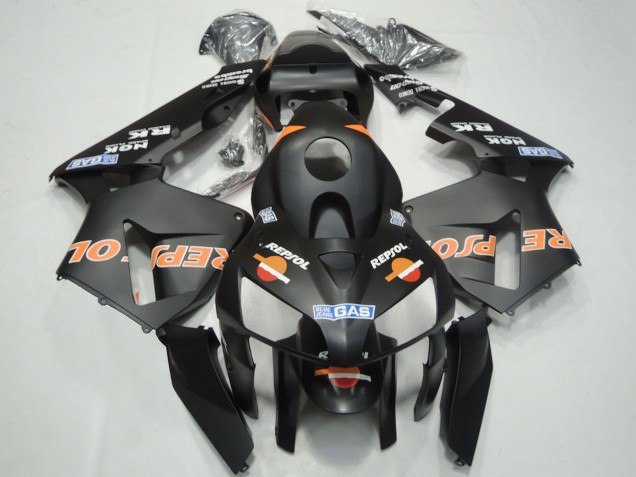 Comprar Carenados Moto Honda CBR600RR 2003-2004 - Negro Mate Naranja Repsol