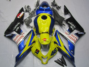 Comprar Carenados Moto Honda CBR600RR 2007-2008 - Amarillo Azul Blanco Negro Brillante Nastro Azzurro