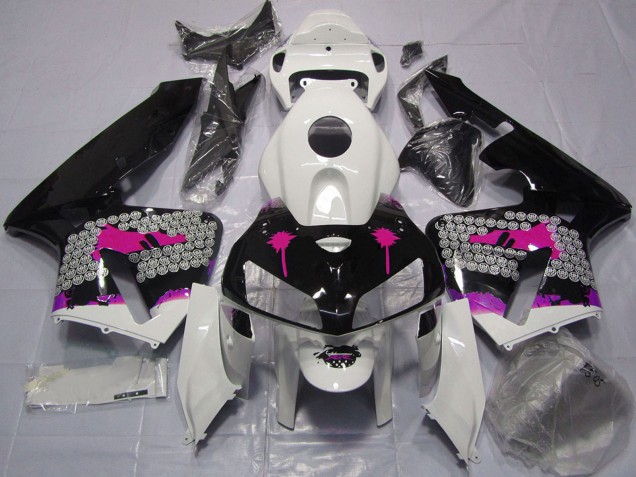 Comprar Carenados Moto Honda CBR600RR 2005-2006 - Rosa Splatter on Negro Brillante