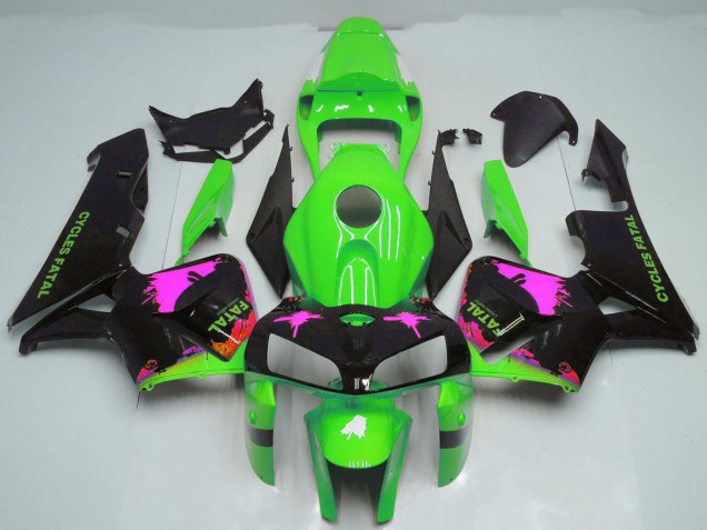 Comprar Carenados Moto Honda CBR600RR 2005-2006 - Rosa Splatter on Verde