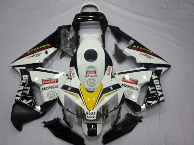 Comprar Carenados Moto Honda CBR600RR 2003-2004 - Blanco Amarillo Negro Brillante Playboy Estilo