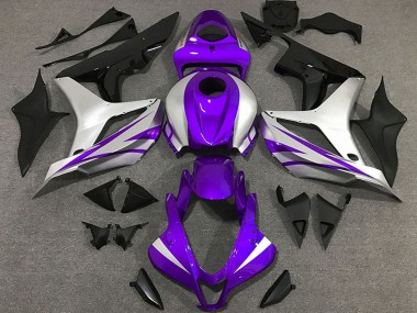 Comprar Carenados Moto Honda CBR600RR 2007-2008 - Plata Púrpura Negro Brillante OEM Estilo