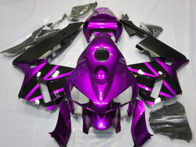 Comprar Carenados Moto Honda CBR600RR 2005-2006 - Púrpura Negro Brillante Diseño
