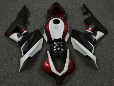 Comprar Carenados Moto Honda CBR600RR 2009-2012 - Blanco Rojo Negro Mate Estrella