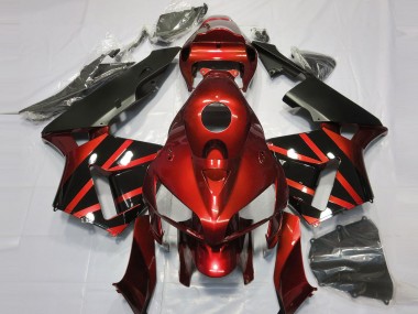 Comprar Carenados Moto Honda CBR600RR 2005-2006 - Rojo Negro Brillante Diseño
