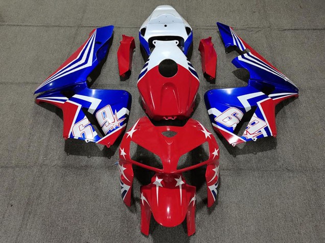 Comprar Carenados Moto Honda CBR600RR 2005-2006 - Blanco Rojo Azul 69
