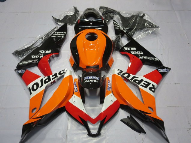 Comprar Carenado Moto Honda CBR600RR 2007-2008 - Naranja Blanco Rojo Negro Brillante Repsol