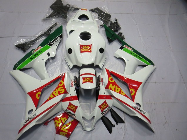 Comprar Carenados Moto Honda CBR600RR 2007-2008 - Blanco Rojo Verde Amarillo San Carlo
