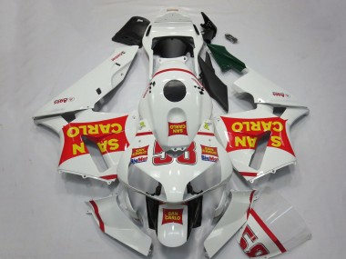 Comprar Carenados Moto Honda CBR600RR 2003-2004 - Blanco Rojo Amarillo San Carlo 58